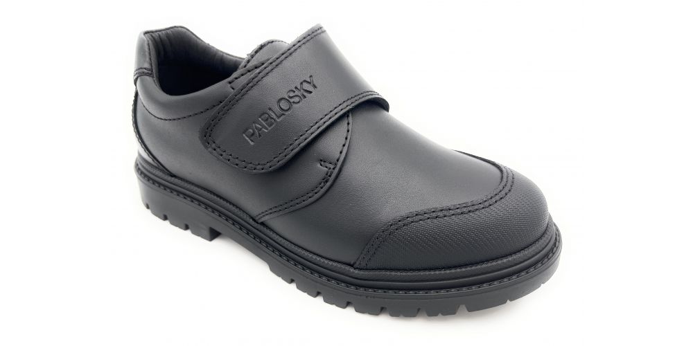 PABLOSKY 728410 negro colegial velcro